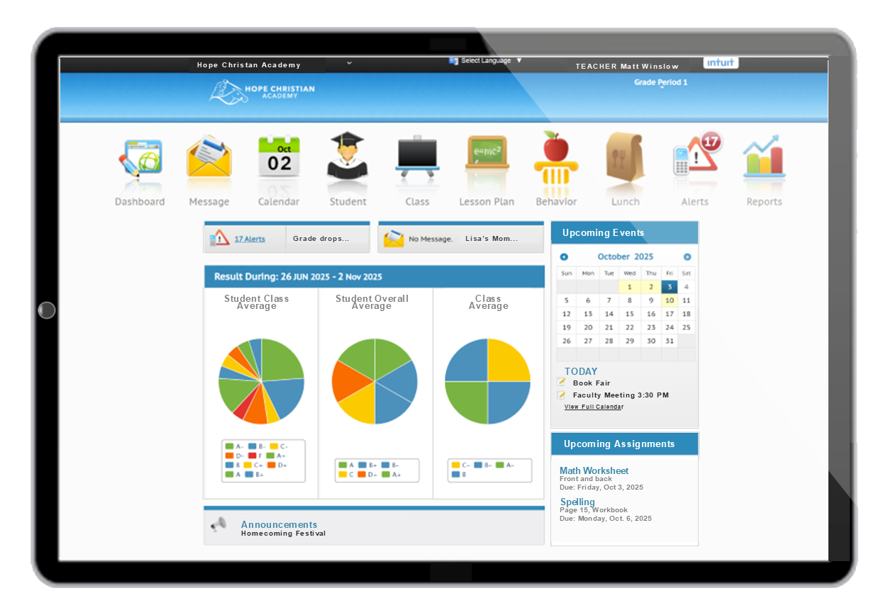 Teacher Dashboard